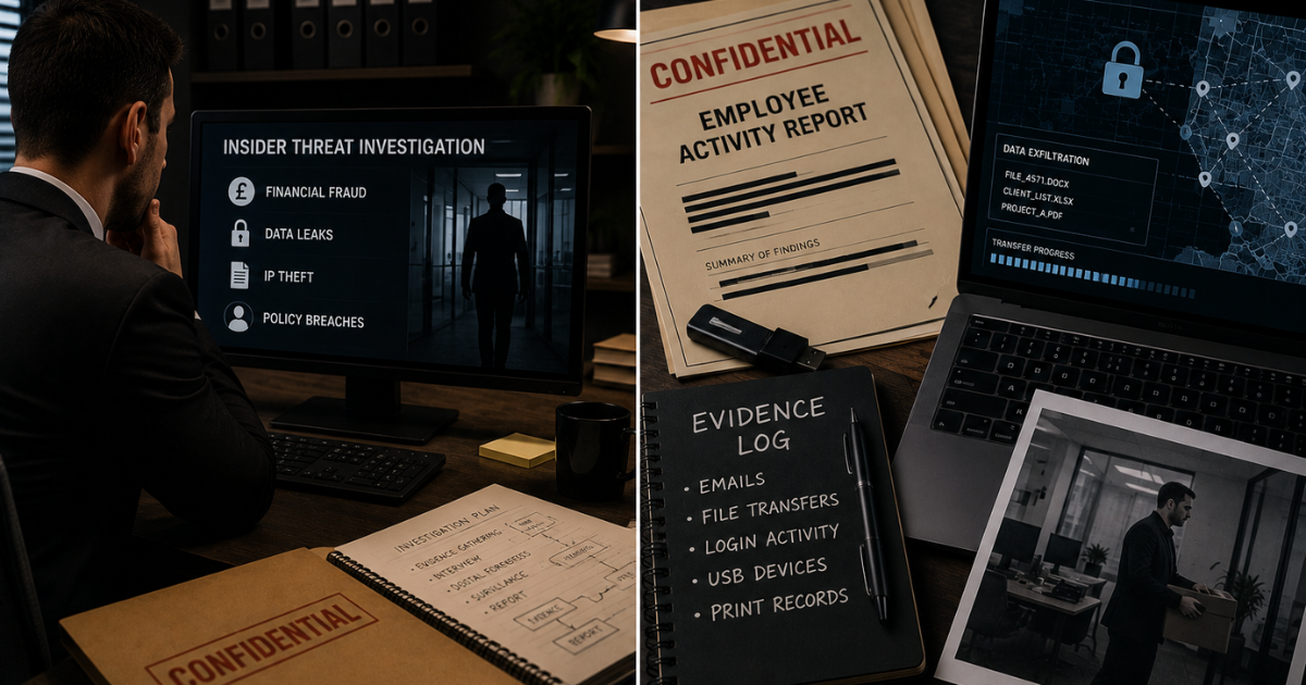 A boardroom — how businesses uncover insider fraud, leaks and bugging