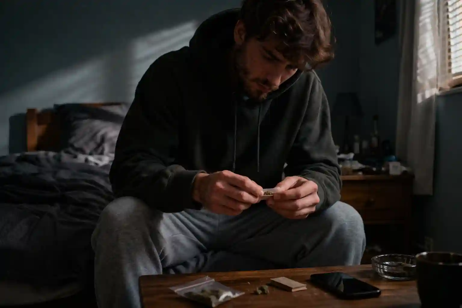 Person walking along a sunlit path through open countryside