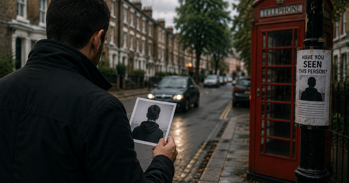 Tracing a missing person in the UK