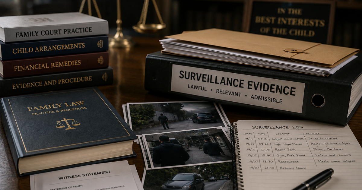Surveillance evidence for the family court