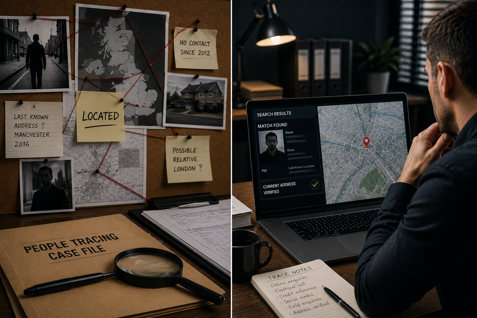 People tracing — locating missing relatives, debtors, witnesses and beneficiaries in the UK and abroad